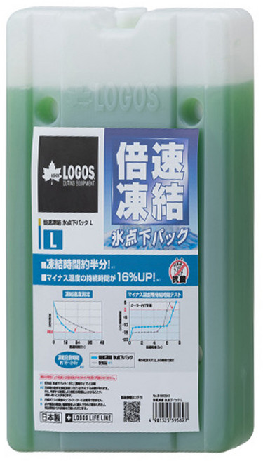 LOGOS 倍速凍結超凍煤 L尺寸, 1個, 1個