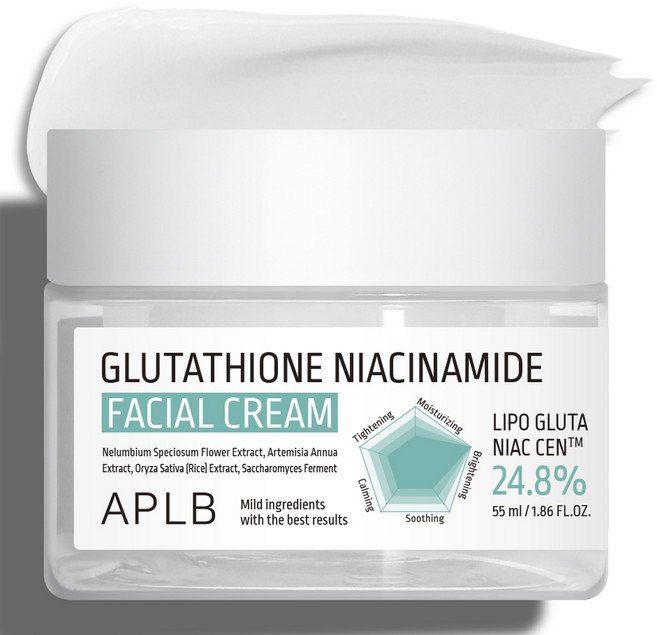 APLB 글루타치온 나이아신아마이드 페이셜 크림, 55ml, 1개