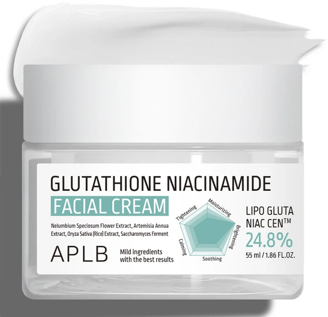 APLB 글루타치온 나이아신아마이드 페이셜 크림, 55ml, 1개 - 쿠팡