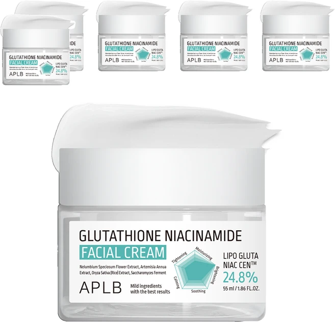 APLB 글루타치온 나이아신아마이드 페이셜 크림, 55ml, 6개 - 쿠팡