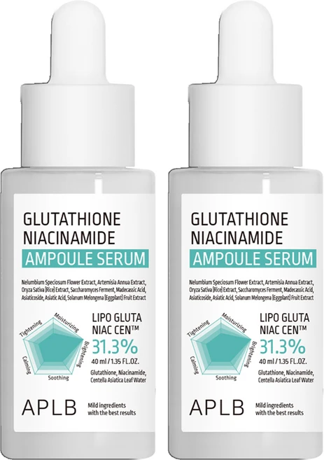 APLB 글루타치온 나이아신아마이드 앰플 세럼, 40ml, 2개 - 쿠팡