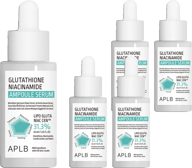 APLB 글루타치온 나이아신아마이드 앰플 세럼, 40ml, 5개 - 쿠팡