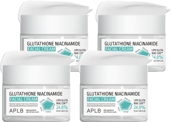 APLB 글루타치온 나이아신아마이드 페이셜 크림, 55ml, 4개 - 쿠팡