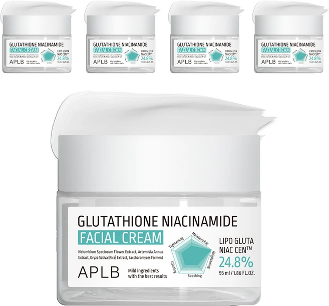 APLB 글루타치온 나이아신아마이드 페이셜 크림, 55ml, 5개 - 쿠팡
