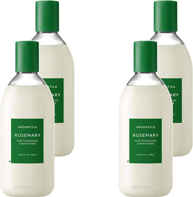 [비건라이프] 아로마티카 로즈마리 헤어 씨크닝 컨디셔너, 400ml, 4개