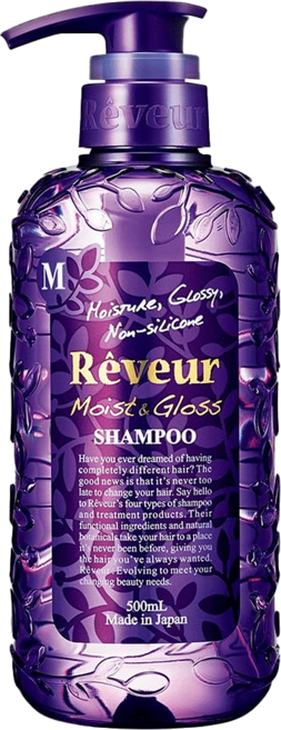 Reveur 芮芙茹 零矽靈養護洗髮精 滋潤透亮 清新醇厚花果香 500ml 日本製造, 1瓶