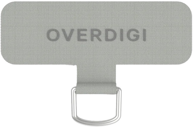 OVERDIGI 機殻掛繩片尼龍單環, 灰色, 1個