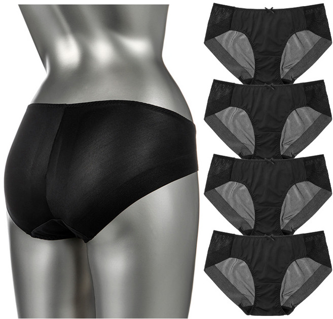 BASE ALPHA ESSENTIALS 女款無痕內褲5件, 黑色+黑色+黑色+黑色+黑色