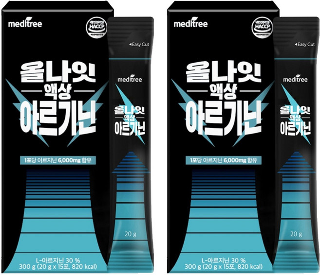 메디트리 올나잇 액상 아르기닌, 300g, 2개