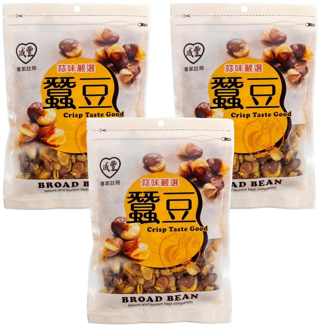 成豐 蠶豆, 200g, 3包