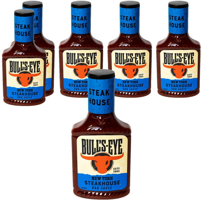 불스아이 뉴욕스테이크하우스 BBQ 소스, 360g, 6개