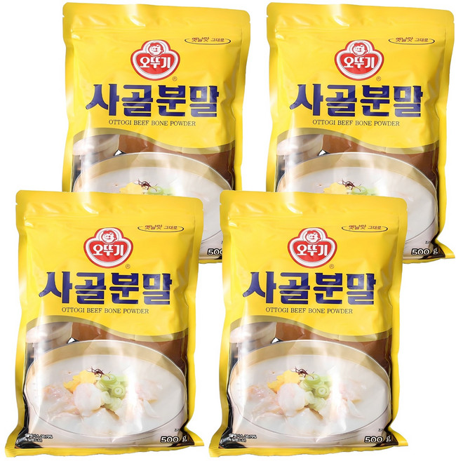 오뚜기 사골분말, 500g, 4개