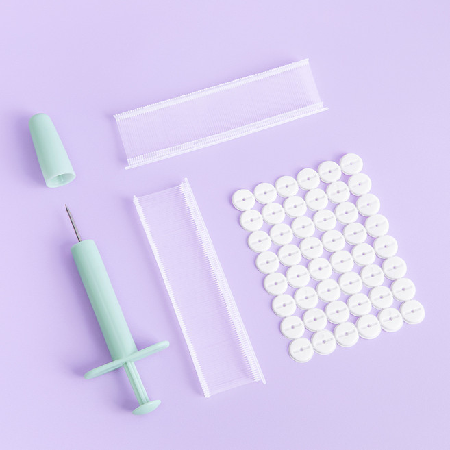 일상공감 간편꾹 고정클립, 다크그레이, 2세트