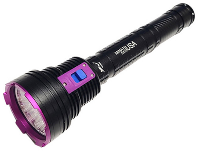 미나티 12구 충전식 해루질 수중 랜턴 LED 후레쉬 손전등 J67, 블랙