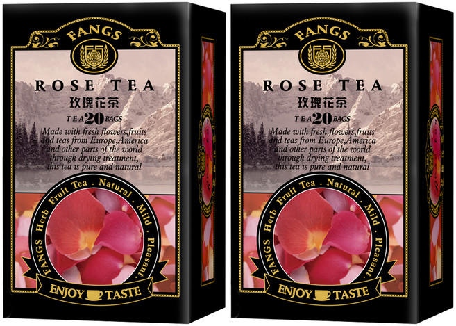 FANGS 方氏 玫瑰花茶, 2g, 20包, 2盒