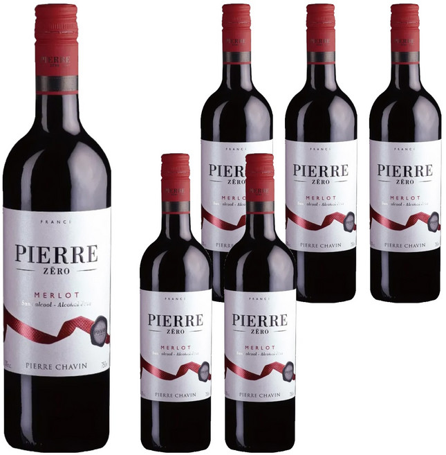 PIERRE ZERO 法國夏凡 無酒精經典紅酒風味飲, 750ml, 6瓶