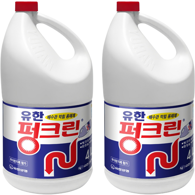 펑크린 배수구세정제, 4L, 2개