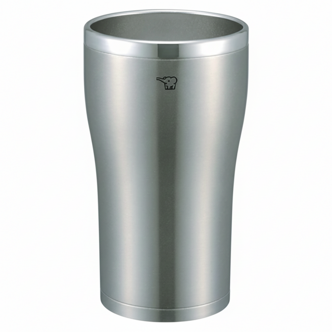 ZOJIRUSHI 象印 不鏽鋼真空保溫杯, 銀色, 450ml, 1個