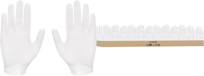 comet 禮儀手套, 白色, 1組