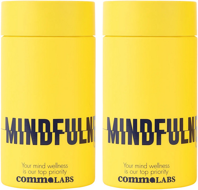 콤마랩스 L 테아닌 스트레스 긴장완화 건강기능식품 마음챙김 츄어블 콤마 영양제, 2개, 30정