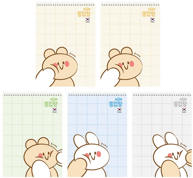 펜피아 3 000 무선 종합장 공용, 랜덤발송, 5개