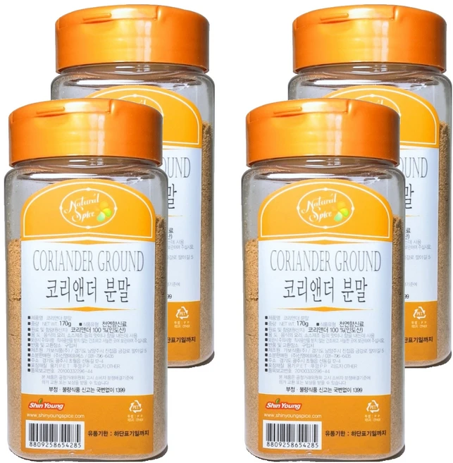 내츄럴스파이스 코리앤더 분말, 170g, 4개 - 쿠팡