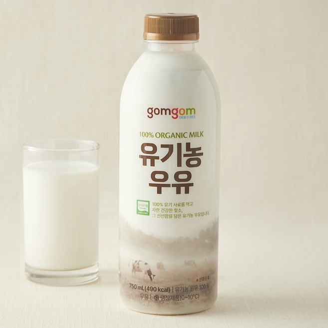곰곰 유기농 우유, 1개, 750ml