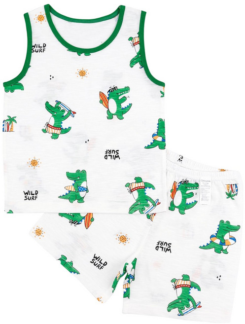 메이키즈 서핑악어 민소매 슬럽 내의 상하의 세트