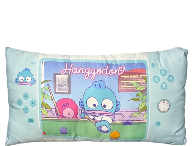 U-House 樺新 SANRIO 人魚漢頓遊戲機造型抱枕, 撞球達人 藍色