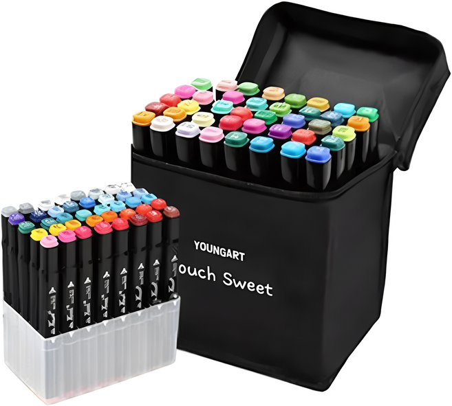 영아트 아트마카펜 + pp펜홀더 블랙 세트, 1개, 40색