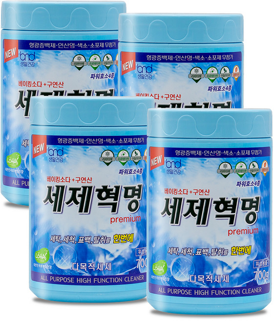 세제혁명 프리미엄, 700g, 4개