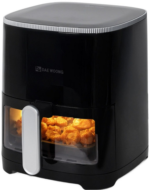 대웅 전자식 투명창 에어프라이어 3.5L, KN-AF401, 블랙