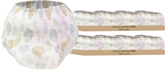 JOYFUL NAPKIN 悅棉 棉柔安心褲, M~L(80~105cm), 20片, 2組