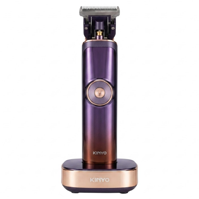 Kinyo 陶瓷強勁專業電剪 附充電底座 + 修剪梳 4個 + 充電線 + 清潔刷 + 潤滑油 245.5g, HC-6880