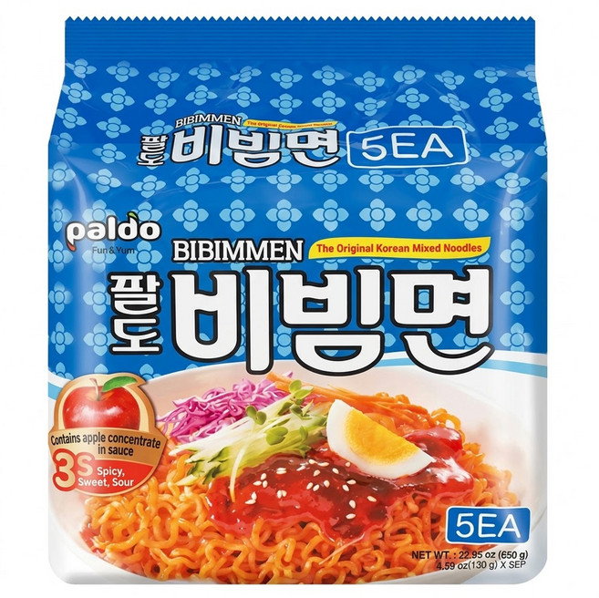 paldo 八道 乾拌麵, 5包