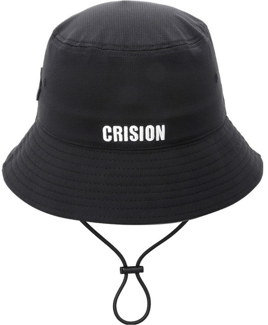 크리션 시그니처 버킷햇 골프모자, 1개, 블랙