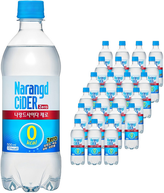 나랑드사이다 제로, 500ml, 24개