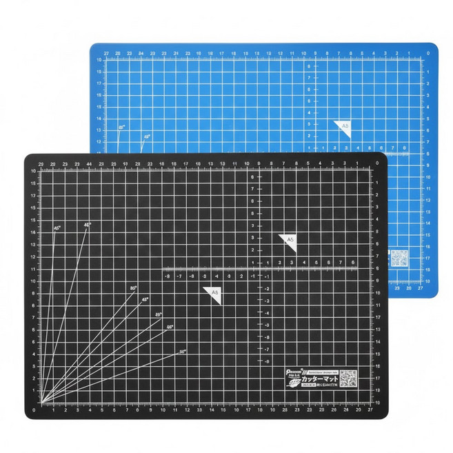 Pencom 尚禹文具 A4止滑雙面切割墊 台灣製造 食品級材質 無塑化劑 無重金屬, 黑色 + 藍色