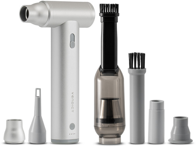 벤딕트 차량용 무선 미니 에어건 마하 청소 노즐 패키지, VDT-AD1O