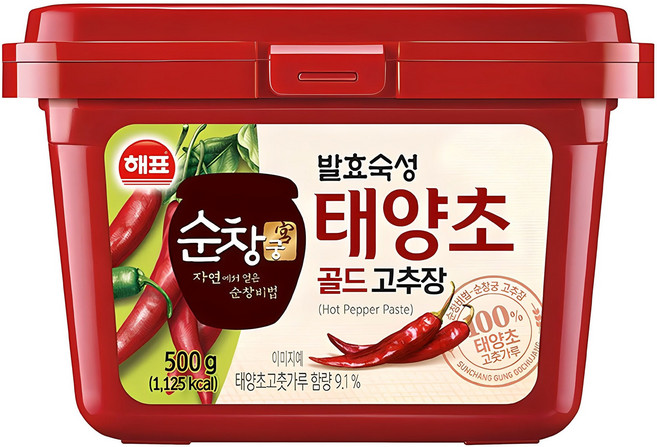 순창궁 태양초 골드 고추장, 500g, 1개
