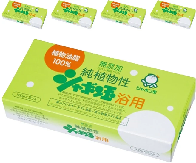 샤본다마 순식물성비누 세트, 100g, 15개입 - 쿠팡