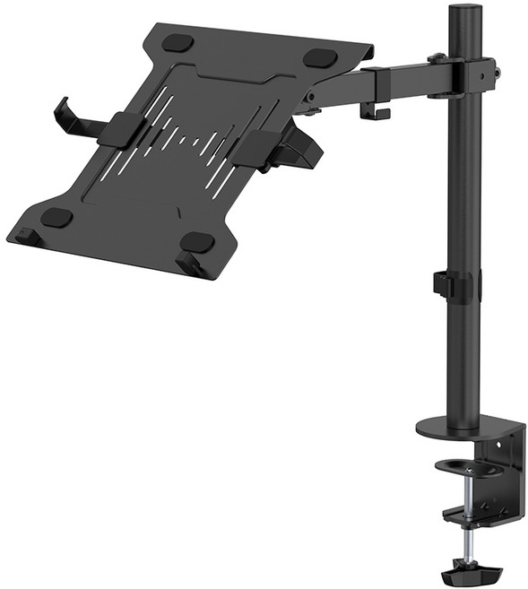 엘디엘마운트 싱글 노트북암 겸용 모니터 거치대 클램프 홀타입 콤보 APL-NC011, 1개, 블랙