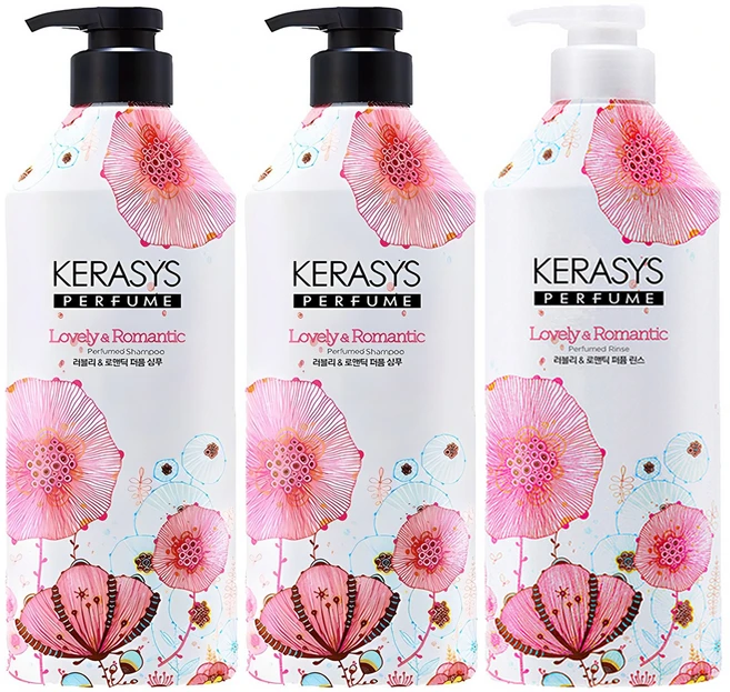 케라시스 퍼퓸 샴푸 러블리 앤 로맨틱향 980ml 2p + 린스 러블리 앤 로맨틱향 980ml, 1개 - 쿠팡