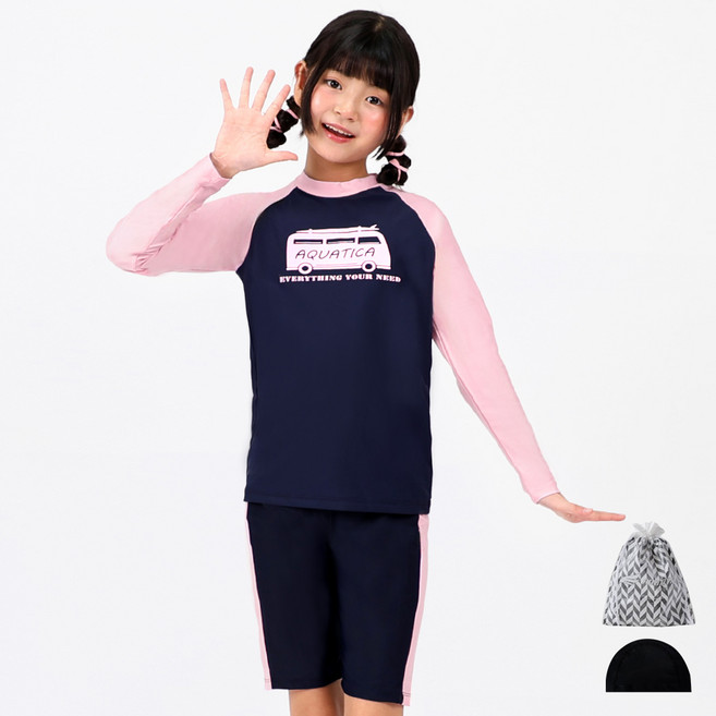 아쿠아티카 아동용 래쉬가드 바지 2피스세트 AQA316