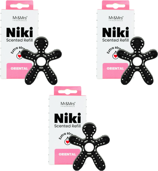 Mr&Mrs FRAGRANCE Niki 車用芳香劑 補充包, 東方香, 3個