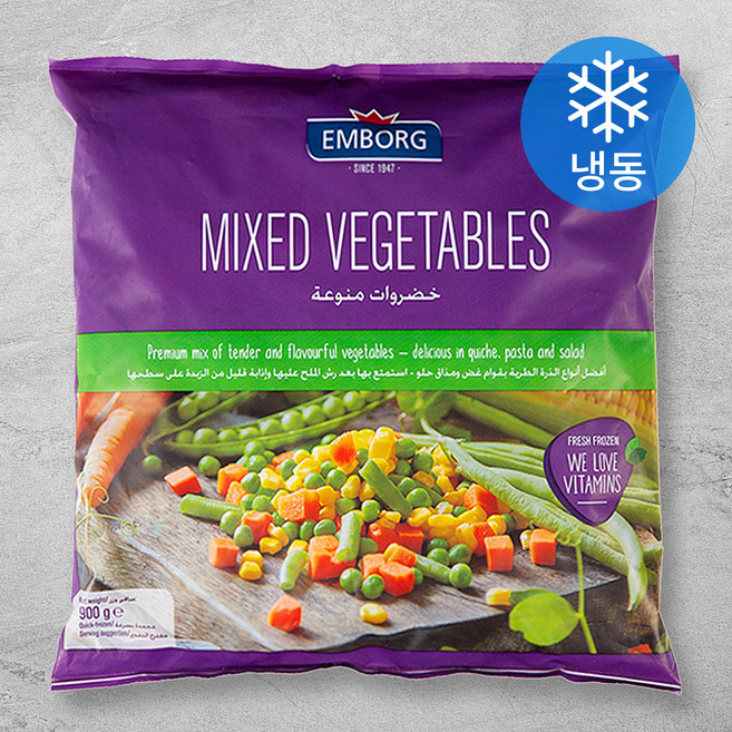 엠보그 혼합 채소 4종 세트 900g (냉동), 1개