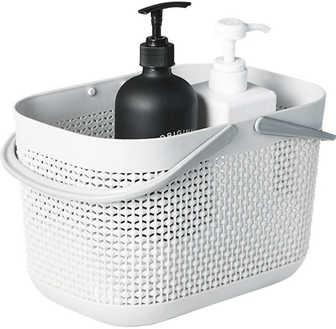 코멧 다용도 물빠짐 목욕 바구니, 1개, 화이트