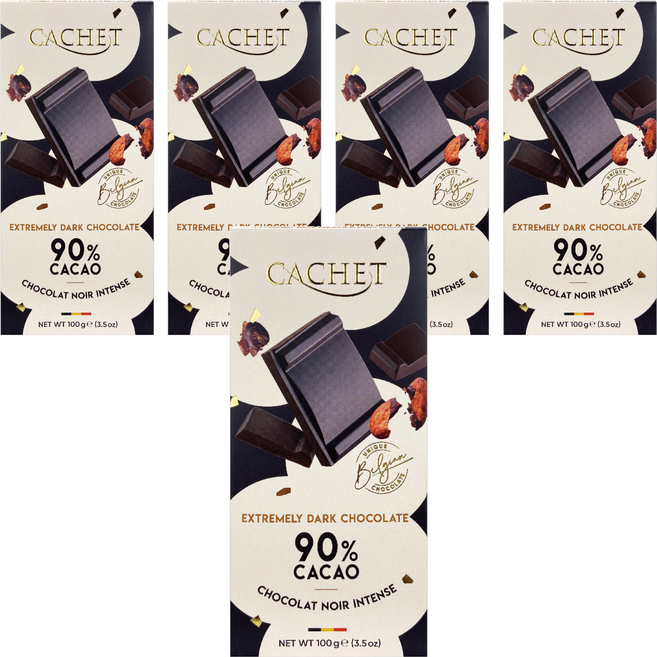CACHET 凱薩 90%巧克力, 100g, 5片