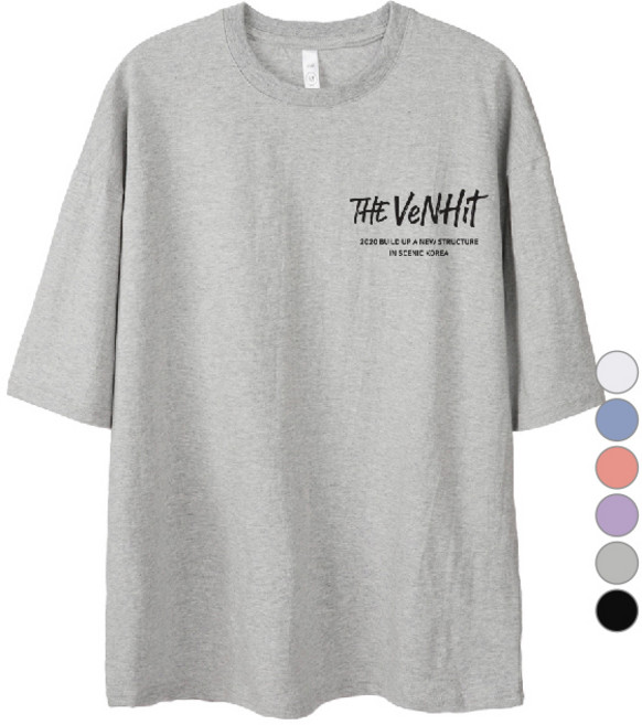 벤힛 스트릿로고 오버핏 통기성 반팔 티셔츠