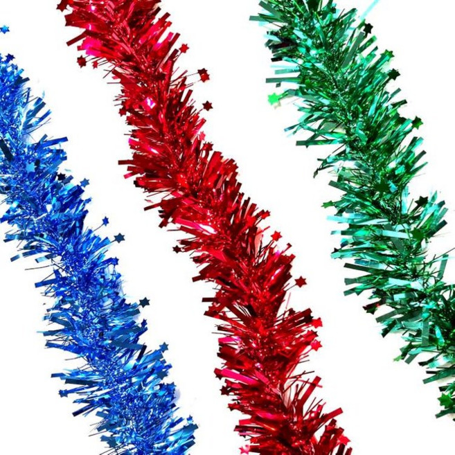 MODACore 摩達客 寬窄條金蔥彩條龍柱 小星星 聖誕裝飾 3條